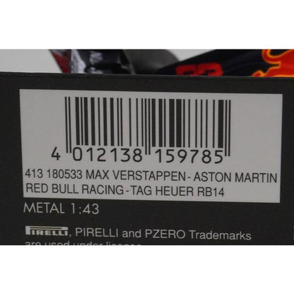 1:43 MINICHAMPS 413180533 Aston Martin Red Bull Racing TAG Heuer RB14 2018 #33 model car