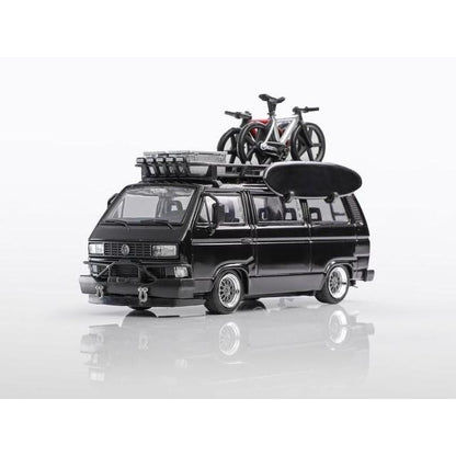 BSC & MORTAL 1:64 Volkswagen VW T3 Lowside BBS Wheel 2025 HEC Exclusive Black