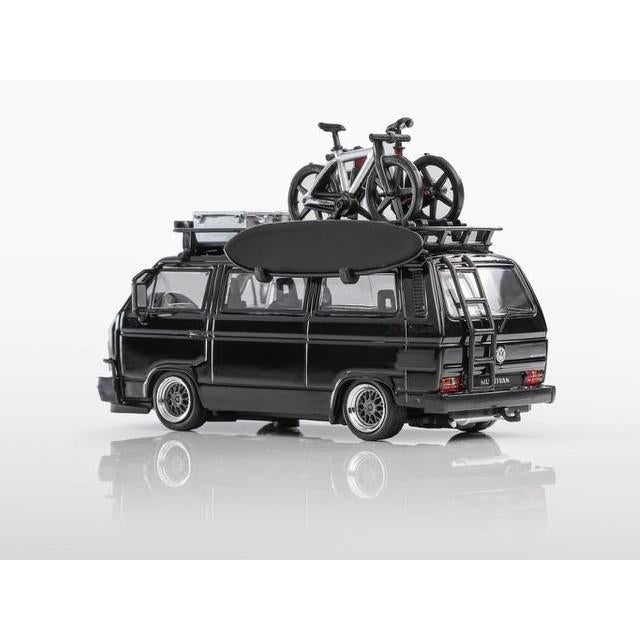 BSC & MORTAL 1:64 Volkswagen VW T3 Lowside BBS Wheel 2025 HEC Exclusive Black