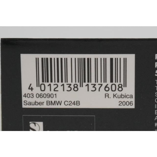 1:43 MINICHAMPS 403060901 ck-modelcars Sauber BMW C24B Preseason Barcelona 2006 #38 R. Kubica
