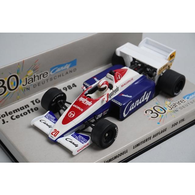 1:43 MINICHAMPS Toleman TG184 1984 #20 J. Cecotto Not for sale Candy Promo model car