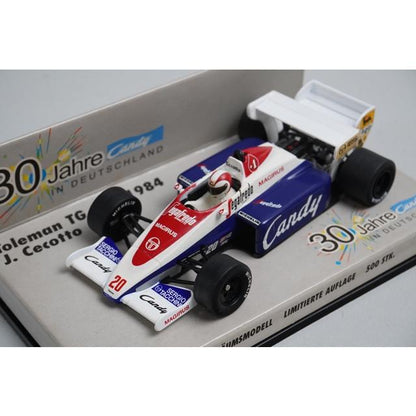 1:43 MINICHAMPS Toleman TG184 1984 #20 J. Cecotto Not for sale Candy Promo model car