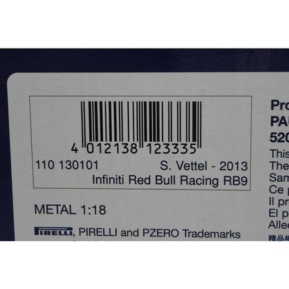 1:18 MINICHAMPS 110130101 Infiniti Red Bull Racing RB9 Brazilian GP 2013 #1 model car