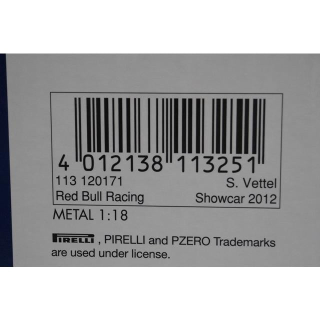 1:18 MINICHAMPS 113120171 Red Bull Racing Show Car 2012 #1 S.Vettel model car