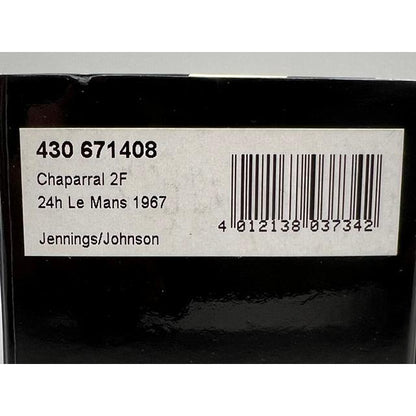 1:43 MINICHAMPS 430671408 Chaparral 2F Le Mans 24 Hours 1967 #8 model car