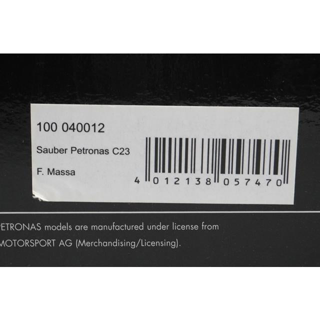 1:18 MINICHAMPS 100040012 Sauber Petronas C23 #12 F. Massa model car