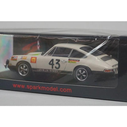 S9738 Spark 1:43 Porsche 911T 12th Le Mans 24H 1968 J-P. Gaban - R. Vanderschrick #43 model car