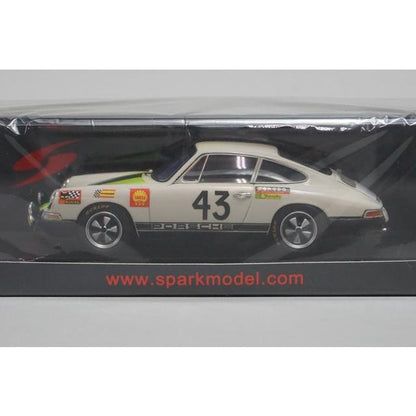 S9738 Spark 1:43 Porsche 911T 12th Le Mans 24H 1968 J-P. Gaban - R. Vanderschrick #43 model car