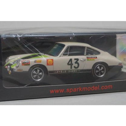 S9738 Spark 1:43 Porsche 911T 12th Le Mans 24H 1968 J-P. Gaban - R. Vanderschrick #43 model car