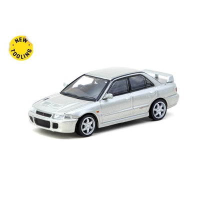 T64G-048-SL Tarmac Works 1:64 Mitsubishi Lancer GSR Evolution Silver with Tarmac Trading Cards