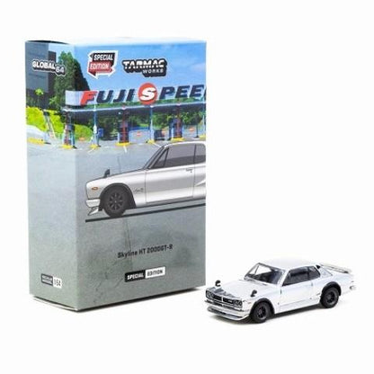 T64G-043-SC Tarmac Works 1:64 Nissan Skyline HT 2000GT-R Silver Chrome Special Edition