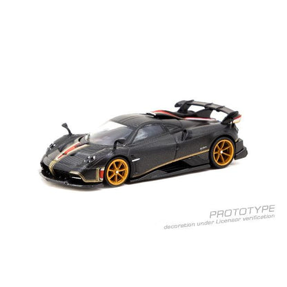 T64G-TL046-BCF Tarmac Works 1:64 Pagani Imola Matt Black Carbon Fiber