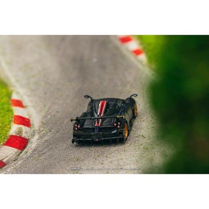 T64G-TL046-BCF Tarmac Works 1:64 Pagani Imola Matt Black Carbon Fiber