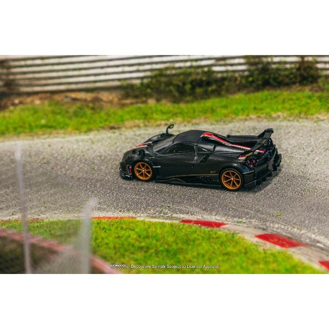 T64G-TL046-BCF Tarmac Works 1:64 Pagani Imola Matt Black Carbon Fiber