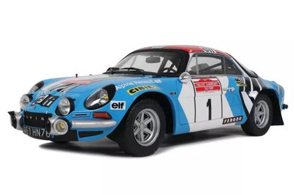 [ Back-order ] OttO OTMG096 1:12 Alpine A110 1800 Sanremo Rally 1973 #1 model car