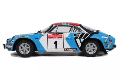 [ Back-order ] OttO OTMG096 1:12 Alpine A110 1800 Sanremo Rally 1973 #1 model car