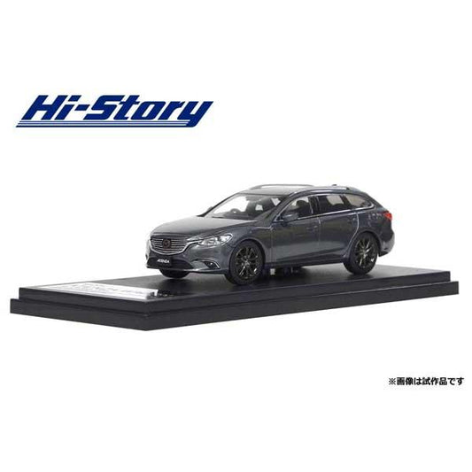 [ Back-order ] Hi-Story HS138GY 1:43 MAZDA ATENZA WAGON 2016 Machine Gray Premium Metallic Diecast model car
