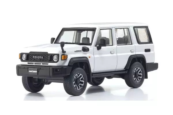 [ Back-order ] KYOSHO KS03928W 1:43 Toyota Land Cruiser 70 Super White II model car