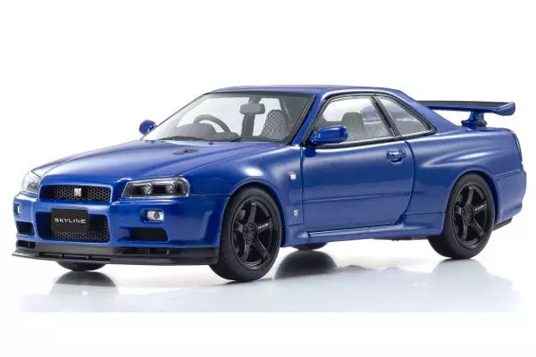 [ Back-order ] KYOSHO KS03936BL 1:43 Nissan Skyline GT-R R34 V-Spec II Blue model car