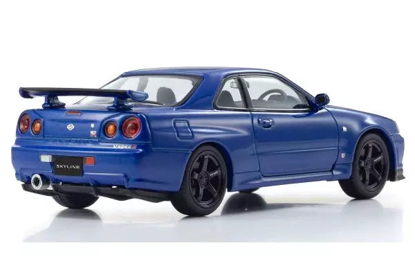 [ Back-order ] KYOSHO KS03936BL 1:43 Nissan Skyline GT-R R34 V-Spec II Blue model car