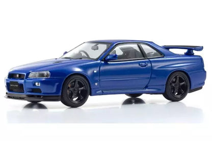 [ Back-order ] KYOSHO KS03936BL 1:43 Nissan Skyline GT-R R34 V-Spec II Blue model car