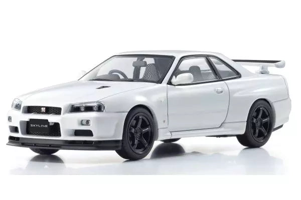 [ Back-order ] KYOSHO KS03936W 1:43 Nissan Skyline GT-R R34 V-Spec II White model car