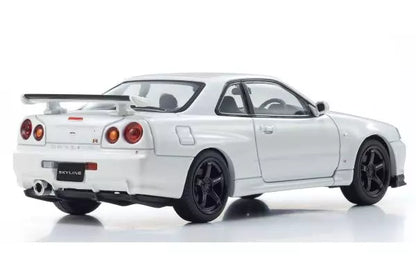 [ Back-order ] KYOSHO KS03936W 1:43 Nissan Skyline GT-R R34 V-Spec II White model car