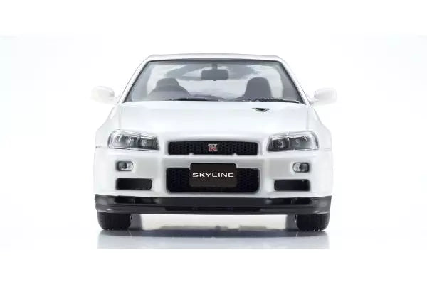 [ Back-order ] KYOSHO KS03936W 1:43 Nissan Skyline GT-R R34 V-Spec II White model car