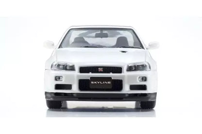 [ Back-order ] KYOSHO KS03936W 1:43 Nissan Skyline GT-R R34 V-Spec II White model car