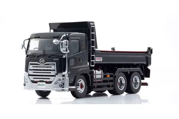 [ Back-order ] KYOSHO KS03940BK 1:43 UD Quon Dump Truck Kyokuto Kaihatsu Black model car