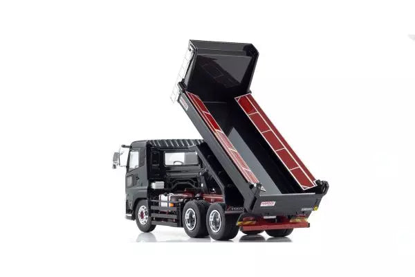 [ Back-order ] KYOSHO KS03940BK 1:43 UD Quon Dump Truck Kyokuto Kaihatsu Black model car