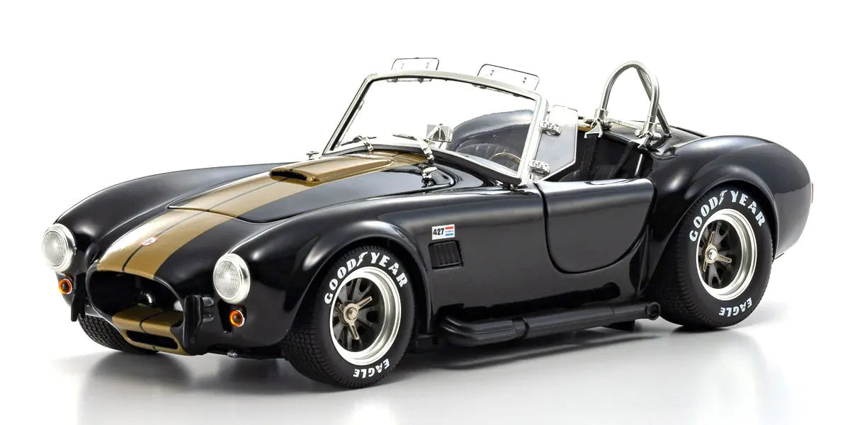 [ Back-order ] KYOSHO KS08048BKG 1:18 Shelby Cobra 427S:C Black Gold model car