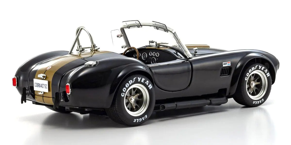 [ Back-order ] KYOSHO KS08048BKG 1:18 Shelby Cobra 427S:C Black Gold model car