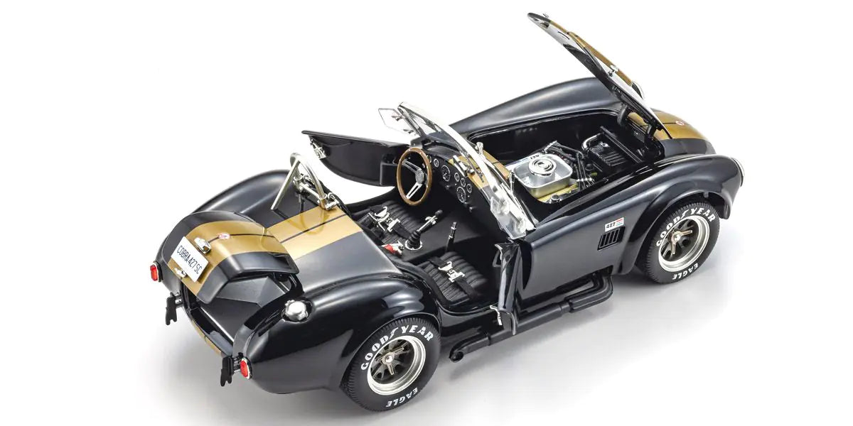 [ Back-order ] KYOSHO KS08048BKG 1:18 Shelby Cobra 427S:C Black Gold model car