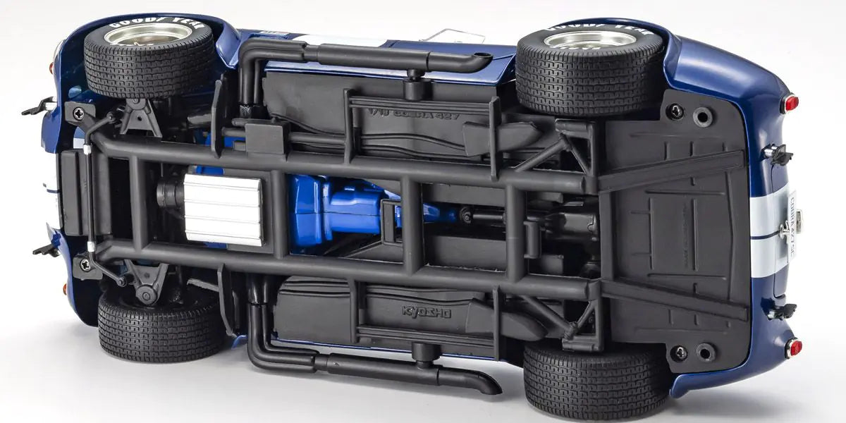 [ Back-order ] KYOSHO KS08048BLMW 1:18 Shelby Cobra 427S/C Blue Metallic White model car