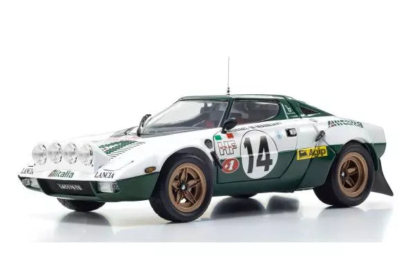 [ Back-order ] KYOSHO KS08130E 1:18 Lancia Stratos HF 1975 Monte Carlo #14 model car