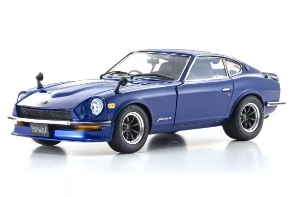 [ Back-order ] KYOSHO KS08220WBL 1:18 Nissan Fairlady Z-L S30 Blue Metallic S-rim model car