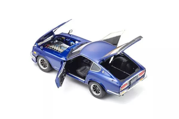 [ Back-order ] KYOSHO KS08220WBL 1:18 Nissan Fairlady Z-L S30 Blue Metallic S-rim model car
