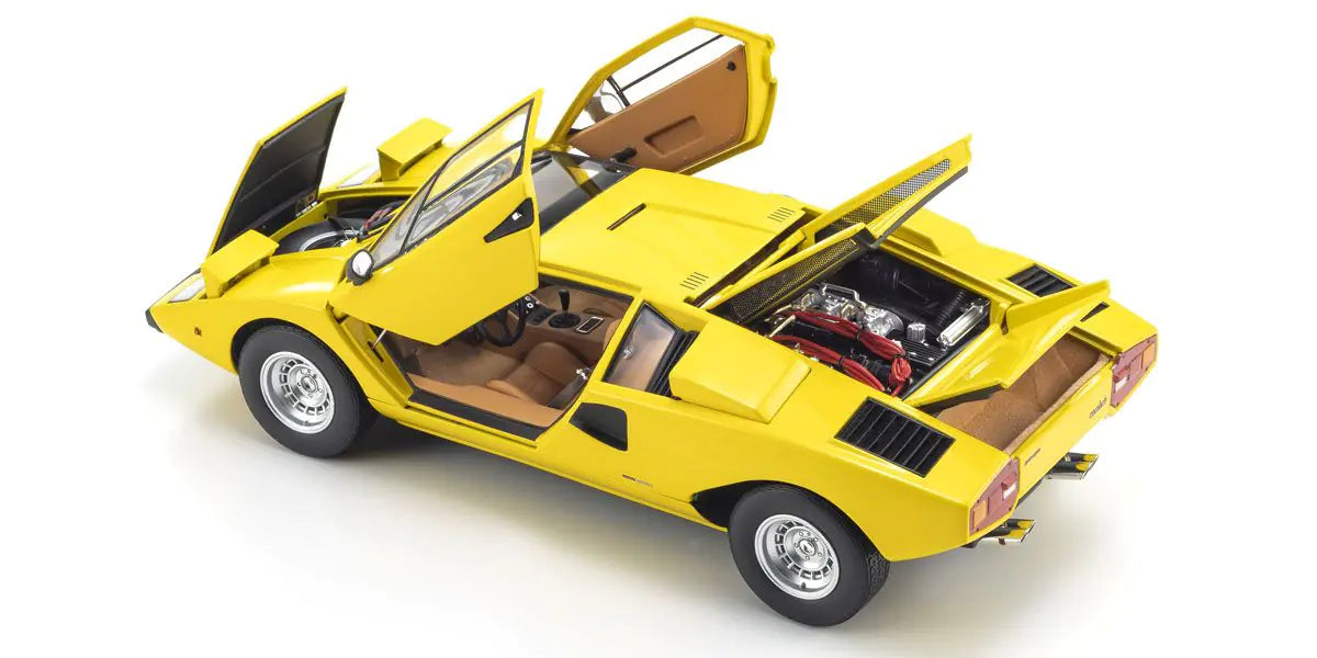 [ Back-order ] KYOSHO KS08321YT 1:18 Lamborghini Countach LP400 Yellow model car