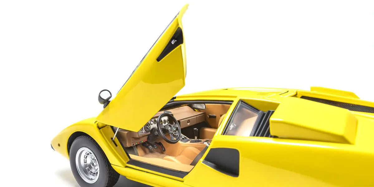 [ Back-order ] KYOSHO KS08321YT 1:18 Lamborghini Countach LP400 Yellow model car