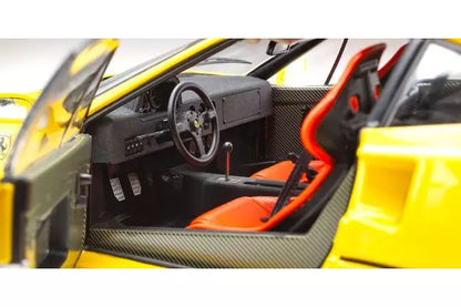 [ Back-order ] KYOSHO KS08416Y 1:18 Ferrari F40 Yellow model car