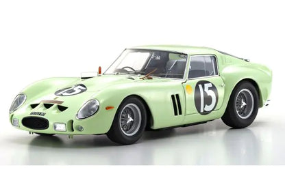[ Back-order ] KYOSHO KS08438C 1:18 Ferrari 250GTO 1962 G. Wood #15 L. Green model car