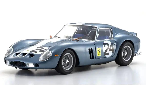 [ Back-order ] KYOSHO KS08438D 1:18 Ferrari 250GTO 1962 Sebring #24 Blue model car