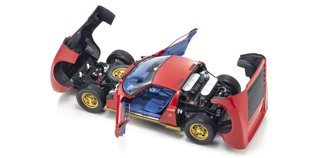 [ Back-order ] KYOSHO KS08621RBL 1:12 Lamborghini Miura P400 Red Blue Interior model car