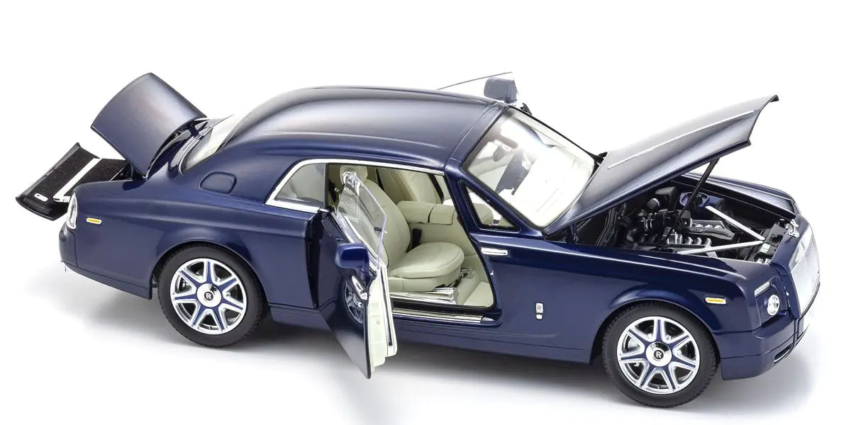 [ Back-order ] KYOSHO KS08862BLM 1:18 Rolls-Royce Phantom Coupe Blue Metallic model car