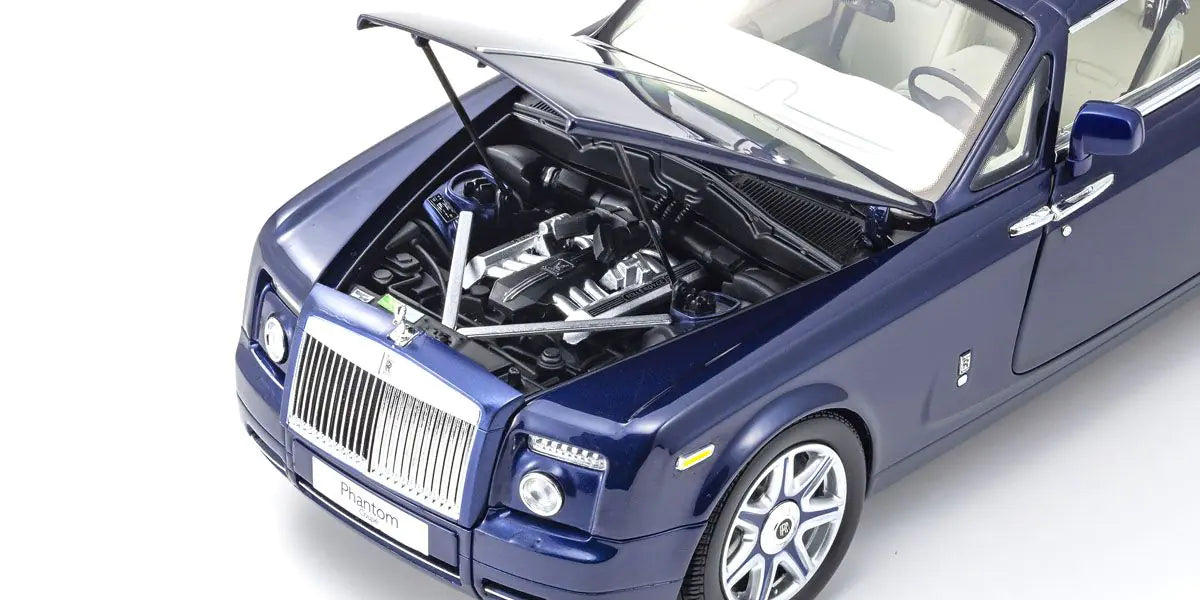 [ Back-order ] KYOSHO KS08862BLM 1:18 Rolls-Royce Phantom Coupe Blue Metallic model car