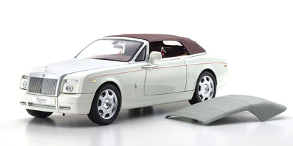 [ Back-order ] KYOSHO KS08871EW2 1:18 Rolls-Royce Phantom Drophead E. White model car