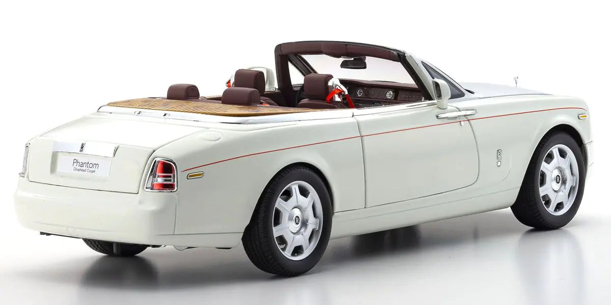 [ Back-order ] KYOSHO KS08871EW2 1:18 Rolls-Royce Phantom Drophead E. White model car