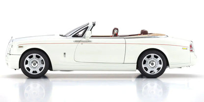 [ Back-order ] KYOSHO KS08871EW2 1:18 Rolls-Royce Phantom Drophead E. White model car