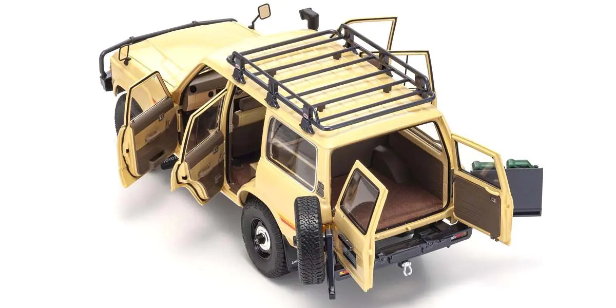 [ Back-order ] KYOSHO KS08956XBE 1:18 Toyota Land Cruiser 60 Beige model car